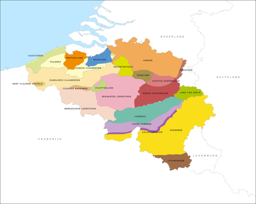 Kaart Van Belgische Ardennen - kaart